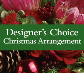 Designer Choice Christmas Arrangment From Rogue River Florist, Grant's Pass Flower Delivery