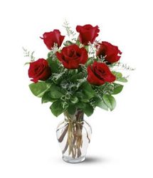 Half Dozen Roses From Rogue River Florist, Grant's Pass Flower Delivery
