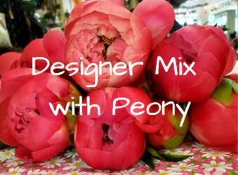 Designer Mix with Peony From Rogue River Florist, Grant's Pass Flower Delivery