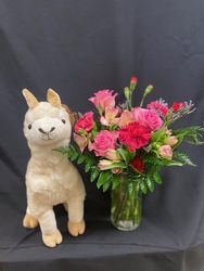 Sweet Serenade Llama Bundle From Rogue River Florist, Grant's Pass Flower Delivery