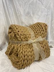 Chunky Knit Blanket From Rogue River Florist, Grant's Pass Flower Delivery