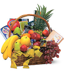 Gourmet Fruit Basket From Rogue River Florist, Grant's Pass Flower Delivery