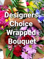 Designer's Choice Wrapped Bouquet From Rogue River Florist, Grant's Pass Flower Delivery